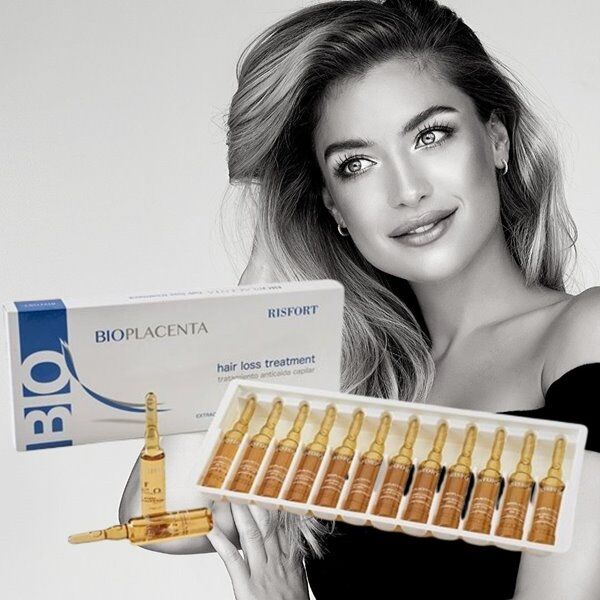 Risfort - Ampolas Bioplacenta Tratamento Anti Queda 12 X 10ml - Image 1