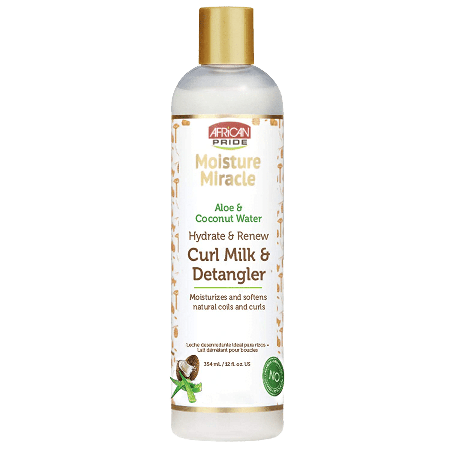 African-Pride-Moisture-Miracle-Curl-Milk-Detangler-354ml African Pride - Moisture Miracle Curl Milk & Detangler 354ml - Image 1
